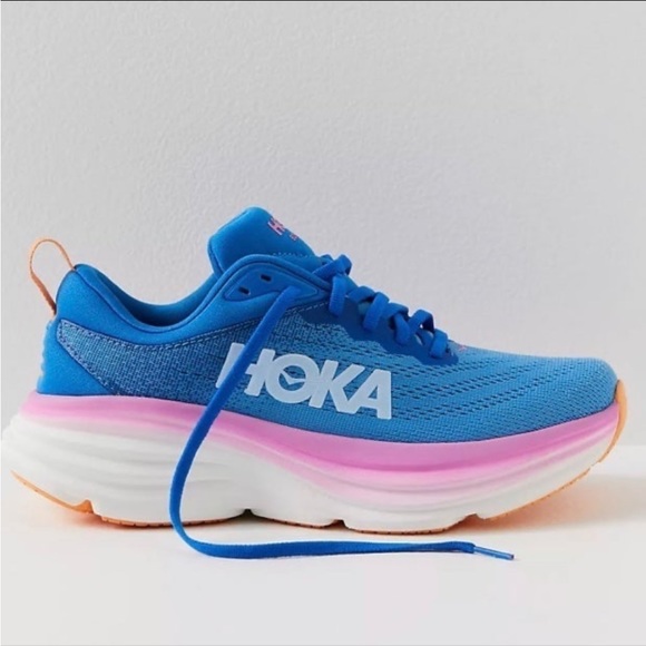 Hoka Shoes - Hoka Women’s Bondi 8 Sneaker in Coastal Sky / All Aboard size 11 New in Box